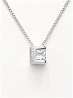 Collana Vidali Gioielli Donna in Oro bianco Zircone COOR-32-34 - COOR-32-34